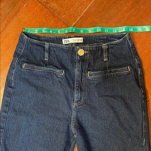 Zara High Rise Dark Indigo Jeans